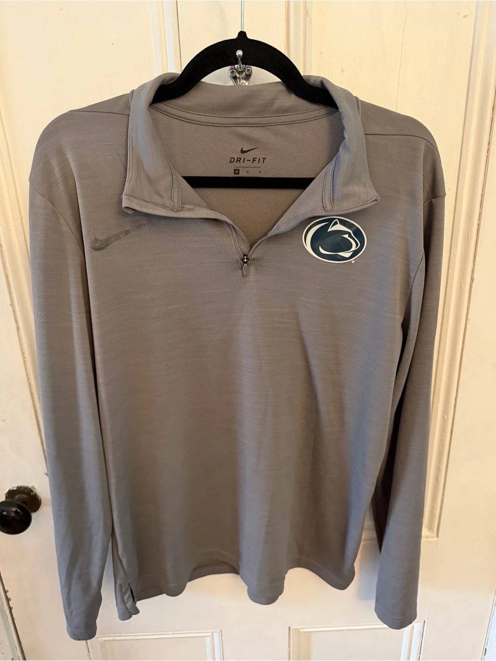 Nike Penn State Nittany Lions Intensity 1/4 Zip Pullover Men’s Medium Gray